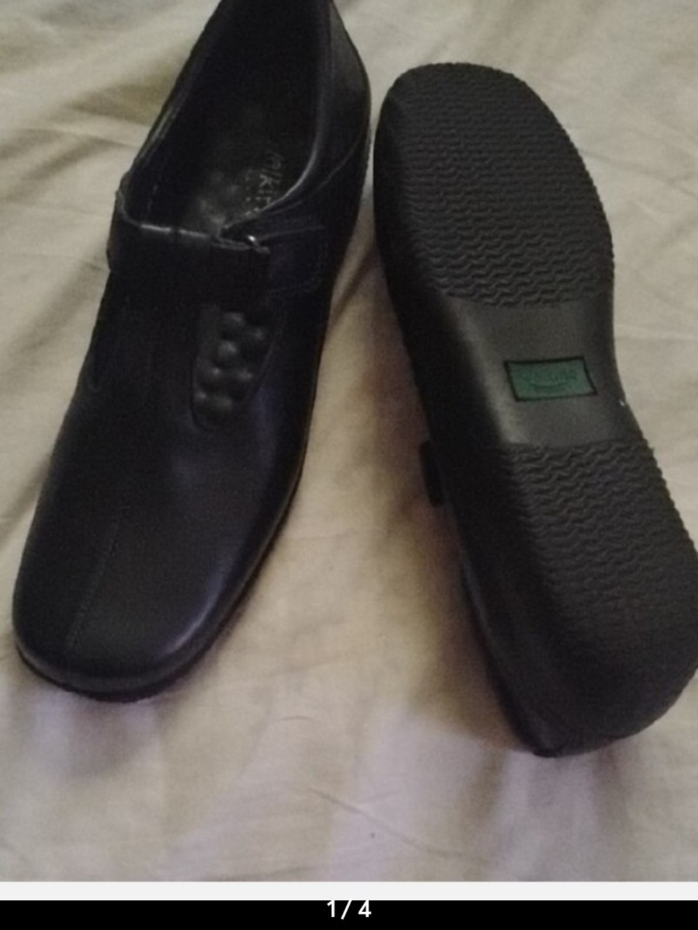 Walking Cradles Blue/Black Women's Slip-On Comfort Flats 7N
